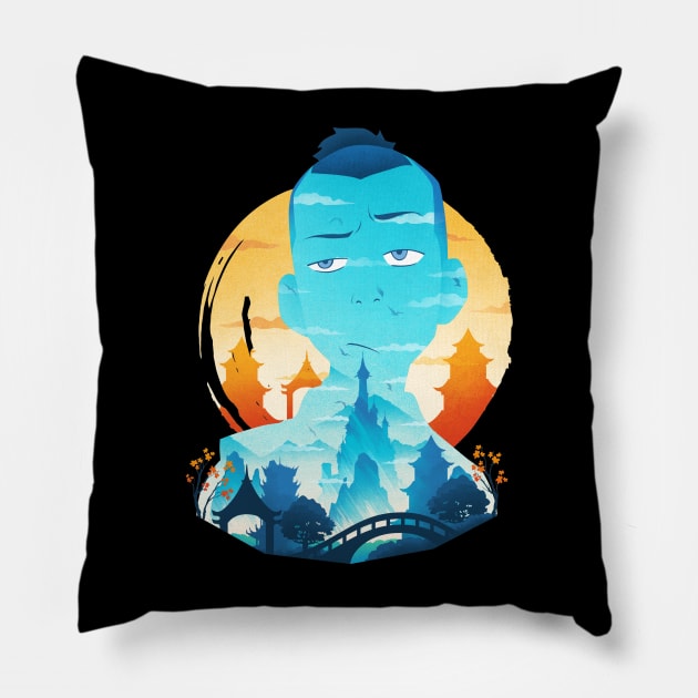 Warrior of the Water Tribe Pillow by rioaditama