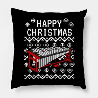 Vibraphone Ugly Christmas Vibraphonist Musician Xmas 2022 Pillow