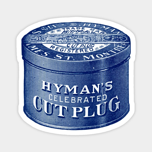 1904 Hyman's Cut Plug Tobacco Magnet by historicimage