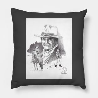 Western Icon John Wayne Pillow