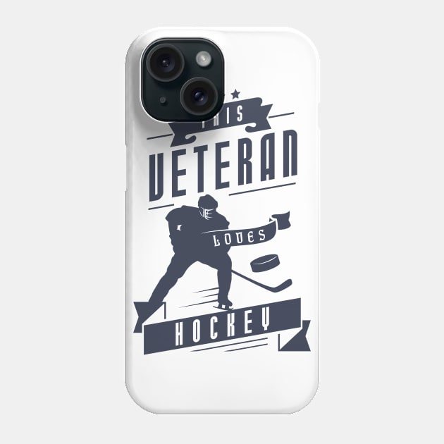 This Veteran Loves Hockey Phone Case by Toogoo