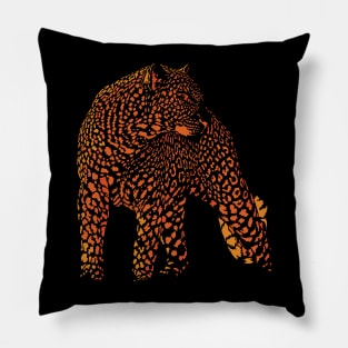Orange Cheetah, fastest animal in this world Pillow
