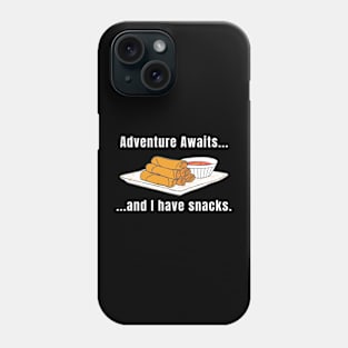 Adventure Awaits And I Have Snacks Funny Hiking Phone Case