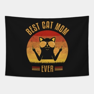 Best Cat Mom Ever Tapestry