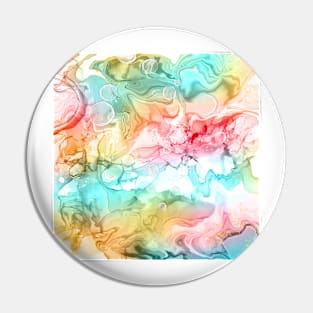 Alcohol Ink swirl - Red mix Pin