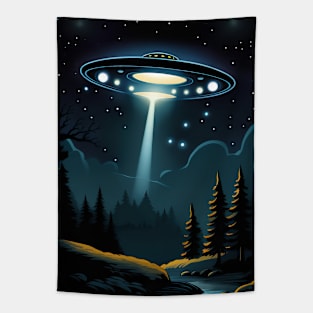 UFO over the Forest Tapestry