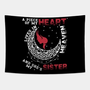 A Piece Of My Heart Lives In Heaven T Shirt Tapestry