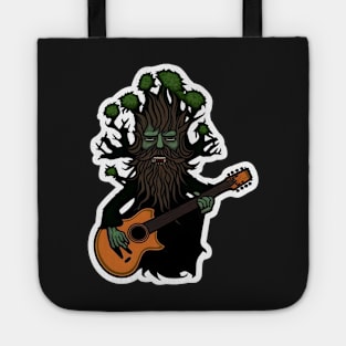 Ent Rocker - A bearded ent playing guitar - Fantasy Tote