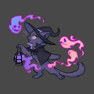 Witch Kitty Ghosts T-Shirt