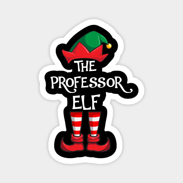 Professor Elf Matching Family Christmas Teacher Magnet by hazlleylyavlda