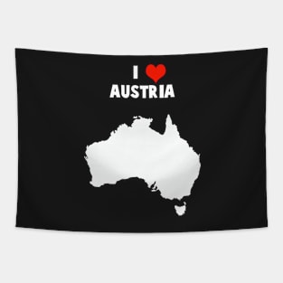 I Love Australia Mixed Up Map Tapestry