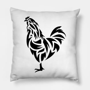 Rooster Tattoo Pillow