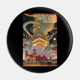 Haunted Places Lawang Sewu Ghost Art Nouveau Pin