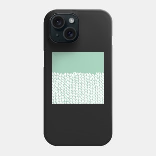 Half Knit Mint Phone Case