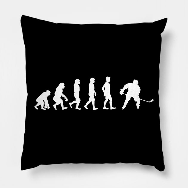 Hockey's Evolution Pillow by TomCage