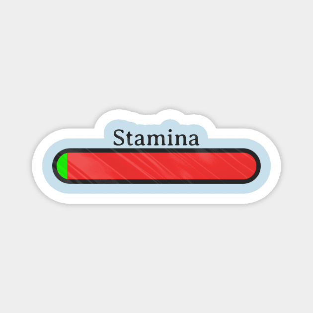 Stamina Bar Magnet by MilesNovelTs