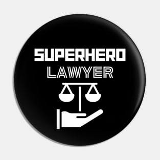 Superhero Lawyer Pin