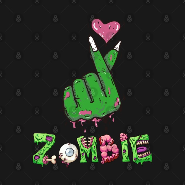 Zombie Kpop Heart by MZeeDesigns