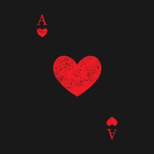 Ace Of Hearts Playing Cards Shirt Easy Halloween Costume T-Shirt