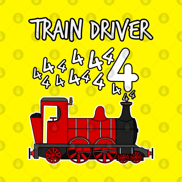 Train Driver 4 Year Old Kids Steam Engine by doodlerob