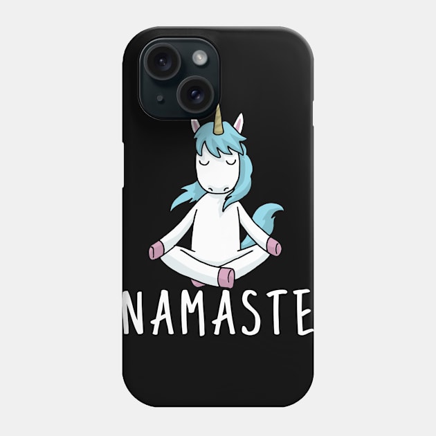 Unicorn Yoga Funny Unicorn Gift Phone Case by CatRobot