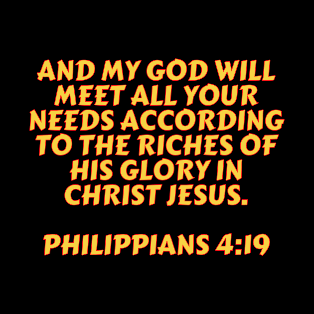 Bible Verse Philippians 4:19 by Prayingwarrior