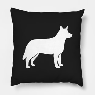 Australian Cattle Dog Silhouette Pillow