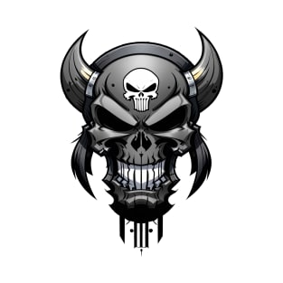 Oni demon logo style in deep gray black T-Shirt