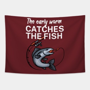 The early worm catches the fish Tapestry