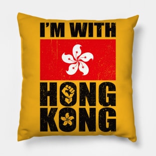 I'm With Hong Kong support the protesters fight for freedom Pillow