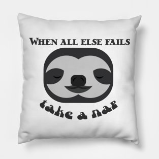 Sloth take a nap Pillow