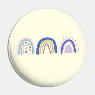 Pastel Rainbows Pin