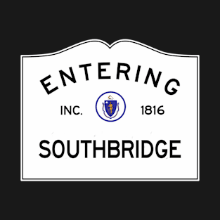 Southbridge Massachusetts Vintage Road Sign T-Shirt