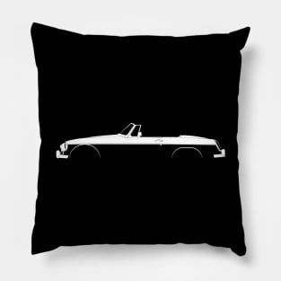 MGB Roadster Silhouette Pillow