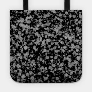 Black gray splatter Tote