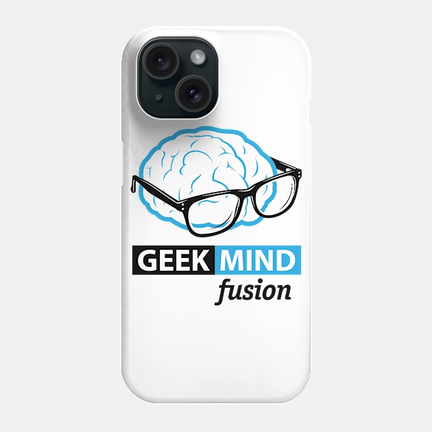 Geek Mind Fusion Brain Logo v 2.0 Phone Case by GeekMindFusion