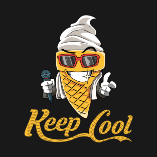 Ice Cream Cool Summer Vacation Sun Glasses T-Shirt