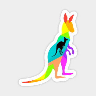 Colorful kangaroo Magnet