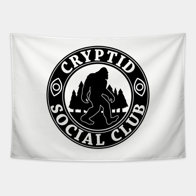 Cryptid Social Club - Monochrome Tapestry by hya_bm