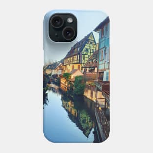 Colorful romantic city Colmar, France, Alsace. Traditional house Phone Case