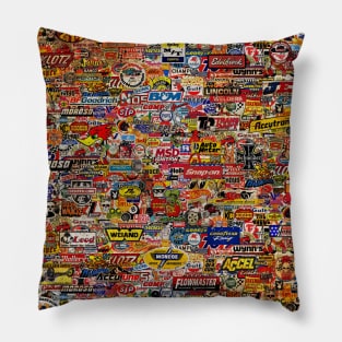 Racing Decal Collage 2020 Pillow