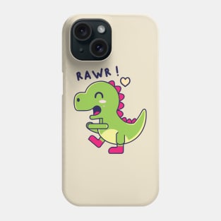 RAWR - Kawaii Cute Dinosaur Cartoon Phone Case