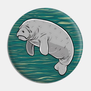 Manatee Pin