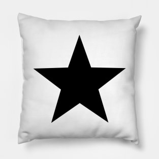 Black and White Star Pillow