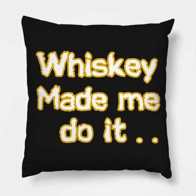 Whiskey Pillow by NineBlack