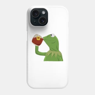 Kermit sipping tea Phone Case