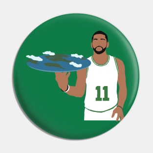 Kyrie Irving Flat Earth Celtics Pin