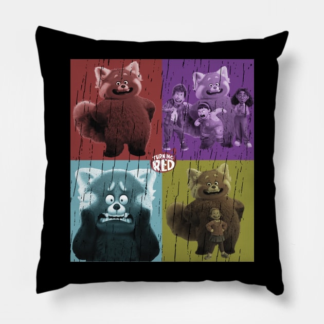 funny turning red Pillow by RANS.STUDIO
