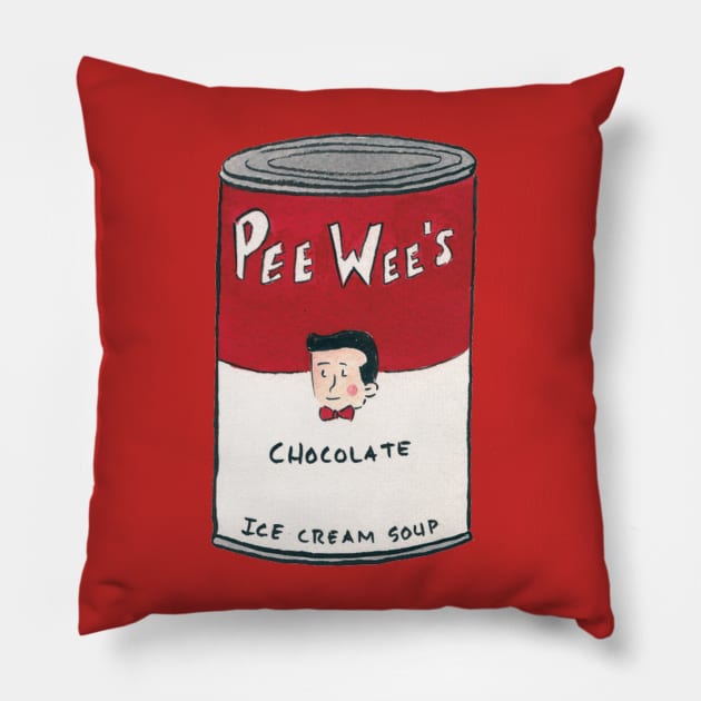 Pee Wee Ice Cream Pillow by Purple lily studio