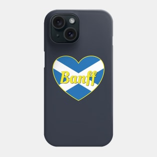 Banff Scotland UK Scotland Flag Heart Phone Case